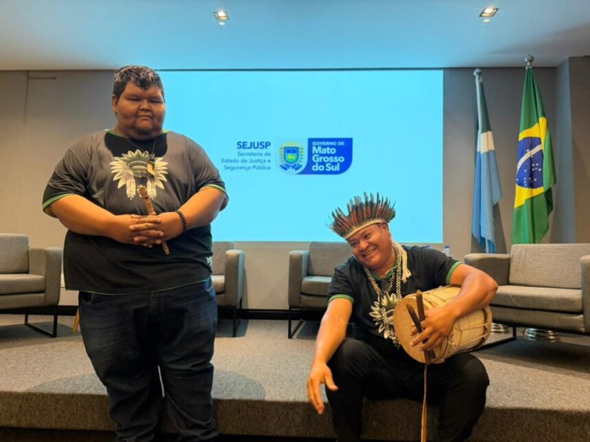 acoes-da-sejusp-unem-seguranca,-assistencia-e-cultura-da-paz-nas-aldeias-indigenas-de-ms