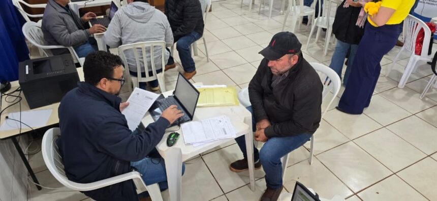 com-foco-na-agricultura-familiar,-mutirao-da-agraer-atende-produtores-de-assentamento-em-itaquirai