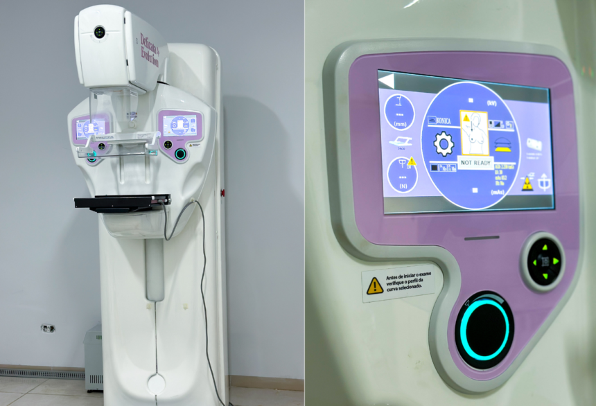 novo-mamografo-e-instalado-na-clinica-da-mulher-e-marca-retomada-dos-exames-locais